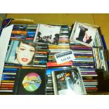 Records/CD's : Large box of CD albums, good mixtur