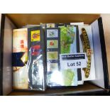Stamps : GB presentation packs within box, approx