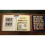 Stamps : Sweden Accumulation in an album and a stock book. Which is part of an ex dealers