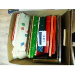 Stamps : Large box of albums, loose, heavy box, ne