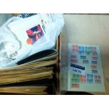 Stamps : Box of World/Commonwealth, includes bag o