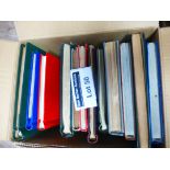 Stamps : Box of well filled World albums, good and