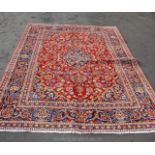 A modern wool multi coloured Rug,