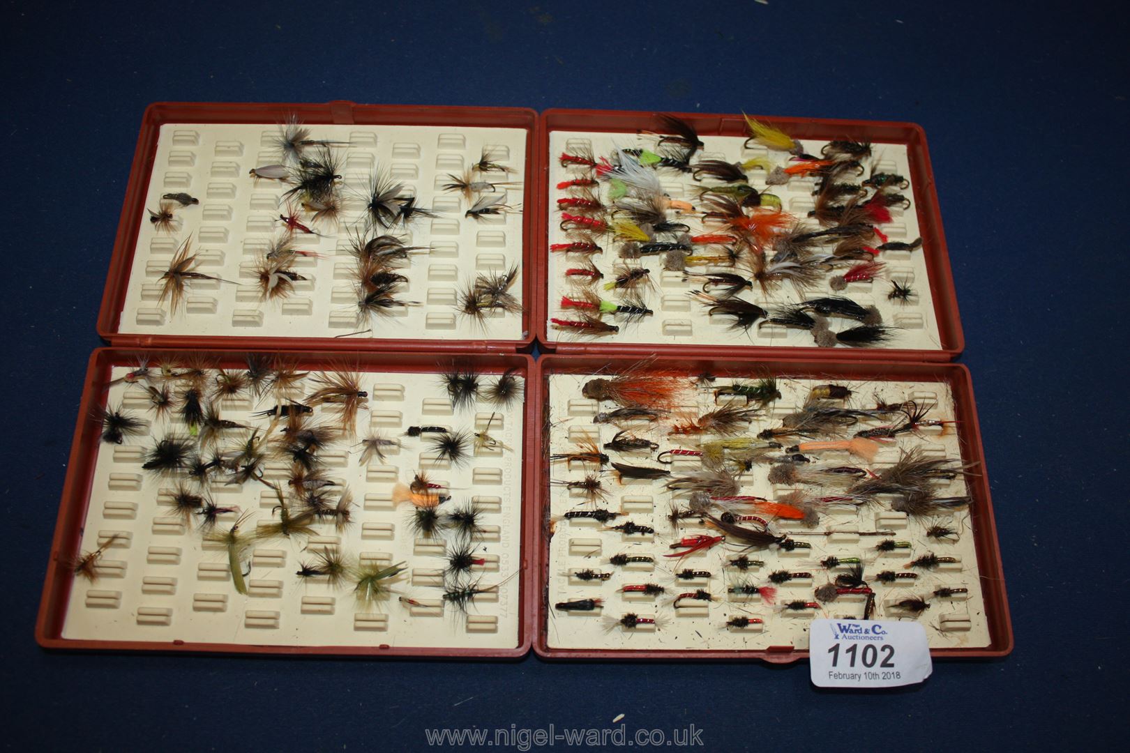 Two fly boxes of Fishing Flies