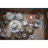 A quantity of oriental china including part Teasets, plates,