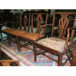 A good set of Six Georgian Mahogany Dining Chairs (including two carvers),