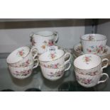 A Minton porcelain Teaset in Marlow pattern, 21 pieces with impressed mark.