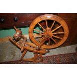 A Yew Spinning Wheel