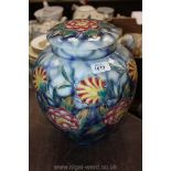 A large Sylvac 'Dovedale' lidded Jar,