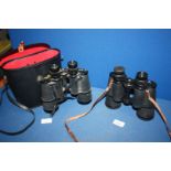 Two pairs of Binoculars (one being cased)