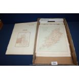 Seven Irish and Isle of Man Maps (including Irish Railway Systems Map)