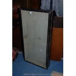 A late 19th c. ebonised table top Display Case with glazed lid.