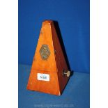 A wooden cased Metronome,