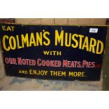 A Coleman's Mustard enamel Sign