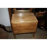 A lidded wooden Boot Box