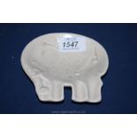 A Clarice Cliff ashtray in the form of an elephant