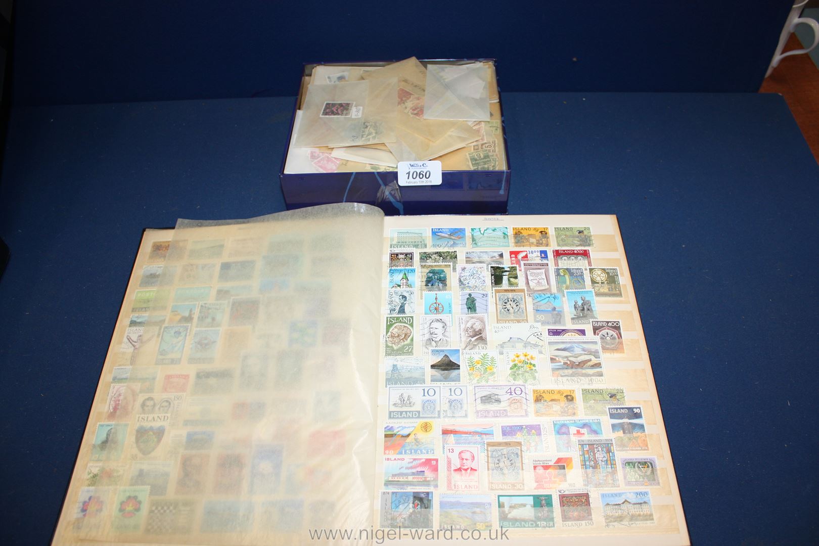 A Stock Book of Stamps from Scandinavian countries including Greenland and Iceland together with a