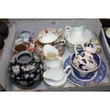 A quantity of decorative china including cup, vase, etc.