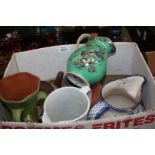 Miscellaneous china Jugs including pottery, adamatic,