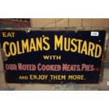 A Coleman's Mustard enamel Sign