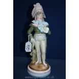 A K.P.M figure by Kisten, circa 1887, 10 1/2'' tall.