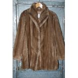 A St. Michael's Fake Fur Coat, size 18, (46-48).