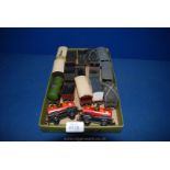 A quantity of OO gauge rolling Stock including four of Hornby Dublo LMS coaches,