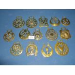 14 Horse Brasses, many collectable.