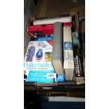 A box of books: Antiques Collectables,