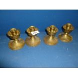 Four Laura Ashley dumpy Candlesticks