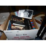 A box of books, Friends box set DVD's,