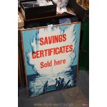 A WWII National Savings Poster,