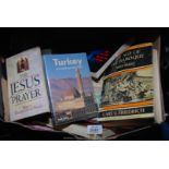 A quantity of travel and religious books
