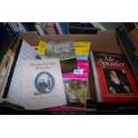 A box of Maps and books to incl Anatomy for Art Students,
