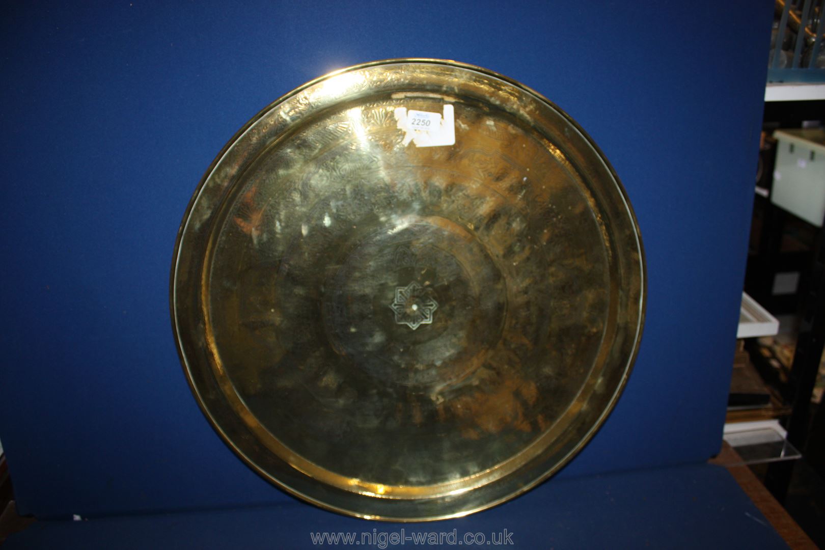 A large Brass Charger
