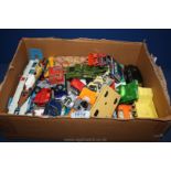 A large quantity of Matchbox and Corgi cars and lorries