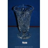 A flared Waterford crystal Vase