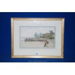 George Stansfield Walters: Watercolour, signed 'Pappendrecht Ferry,