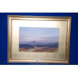A framed and mounted Watercolour entitled 'Nr. Princetown Dartmoor' signed lower right Ben Graham.
