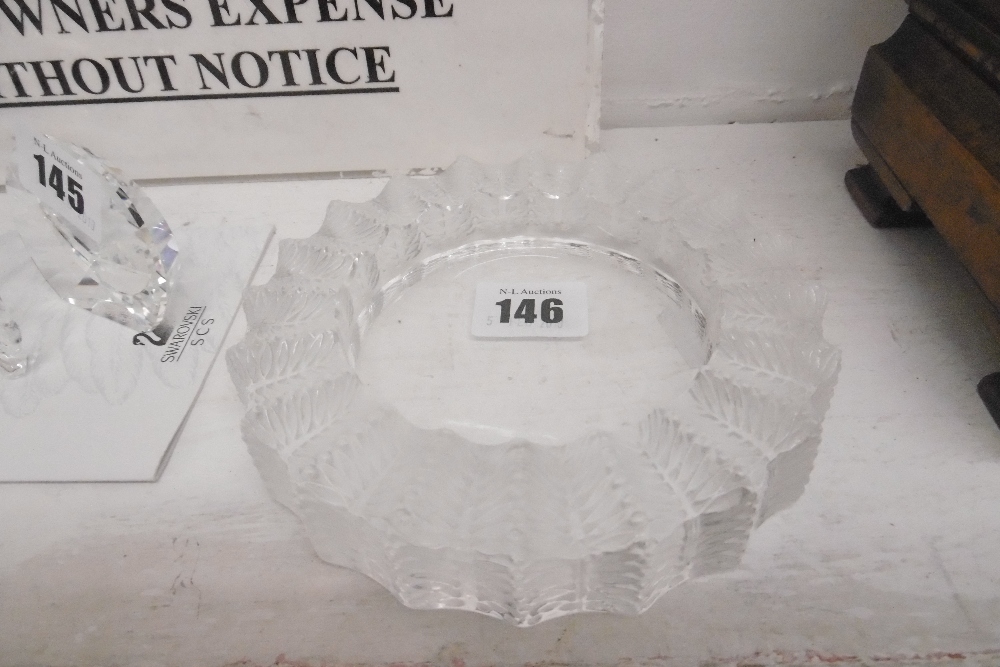 A LALIQUE ASHTRAY