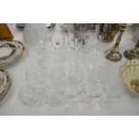 A COLLECTION OF CRYSTAL BRANDY GLASSES AND OTHERS