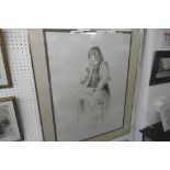 AN ADRIAN GEORGE LIMITED EDITION LITHOGRAPH "FRENCH MAID"