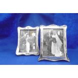 PAIR OF HM SILVER PHOTO FRAMES
