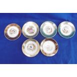 A SET OF SIX SMALL LIMOGES CABINET PLATES