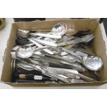 A QUANTITY OF CUTLERY INCLUDING A VICTORIAN DESSERT SET