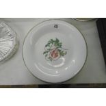 THREE FLORAL DECORATED GILDED WORCESTER PLATES