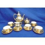 BAVARIAN GILT COFFEE SET