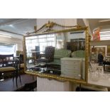 EMPIRE STYLE GILT WALL MIRROR