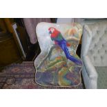 FANCY SWIVEL CHAIR WITH PARROT DESIGN