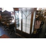 TWO DOOR EDWARDIAN DISPLAY CABINET